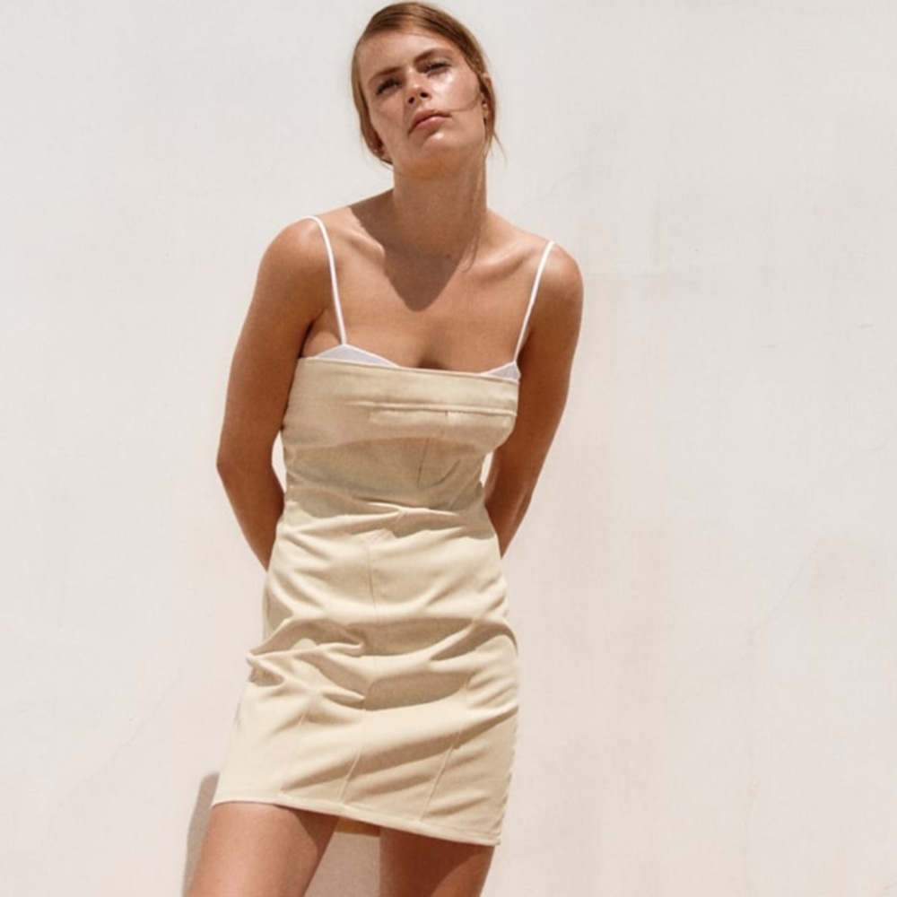 XS Zara mini jean dress